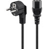 Goobay Angled Iec Cord, 1.8 m, Black, (3*0.75 mm�) - (59566)