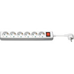 Goobay 6-Way Power Strip With Switch, 1.5 m, White - (51288)