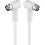 Goobay Angled Sat Antenna Cable (80 dB), Double Shielded - (67344)