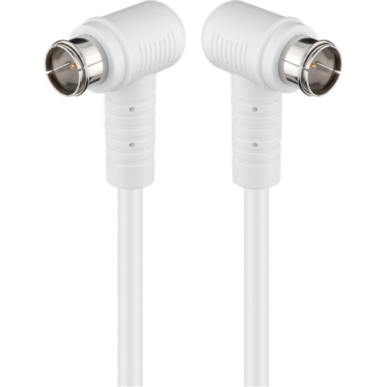Goobay Angled Sat Antenna Cable (80 dB), Double Shielded - (67344)