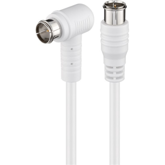 Goobay Angled Sat Antenna Cable (80 dB), Double Shielded - (67348)