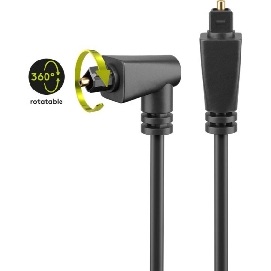 Goobay Angled Toslink Cable And Rotatable - (41594)