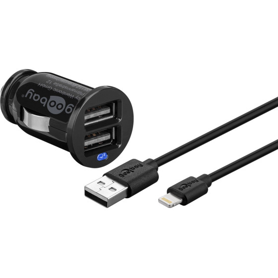 Goobay Apple Lightning Car Charger Set (12 W) - (71691)