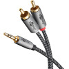 Goobay Audio Adapter Cable AUX, 3.5 Mm Jack To Stereo Rca Plug, 0.5 m - (65284)