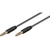 Goobay Aux Audio Connector Cable, 3.5 Mm Stereo, 3-pin, Slim, Cu - (69108)