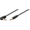 Goobay Aux Audio Connector Cable, 3.5 Mm Stereo, 3-Pin, Slim, CU, Angled - (59526)