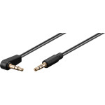 Goobay Aux Audio Connector Cable, 3.5 Mm Stereo, 3-Pin, Slim, CU, Angled - (67784)