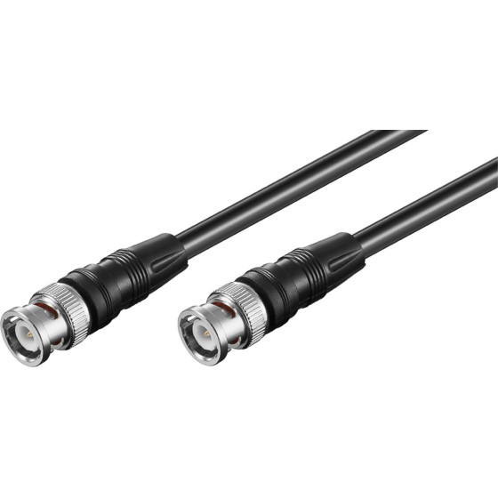 Goobay Bnc Video Connector Cable (RG59), Double Shielded - (50074)