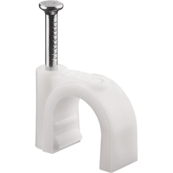 Goobay Cable Clip 10 mm, White - (17082)