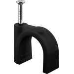 Goobay Cable Clip 16 mm, Black - (64686)
