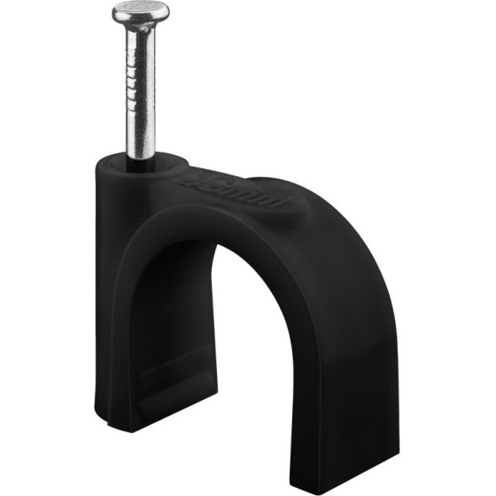 Goobay Cable Clip 16 mm, Black - (64686)