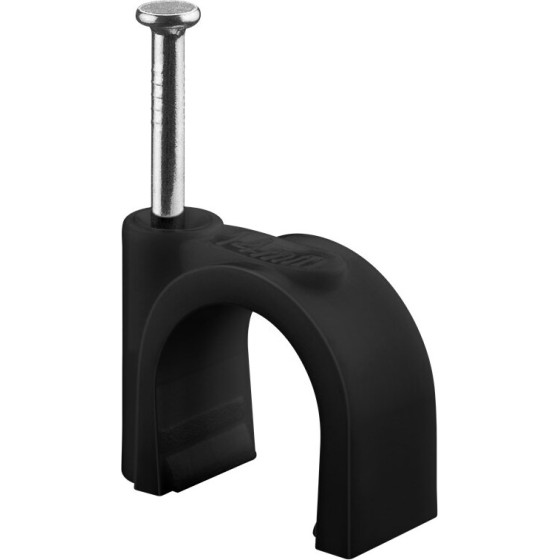 Goobay Cable Clip 14 mm, Black - (64685)