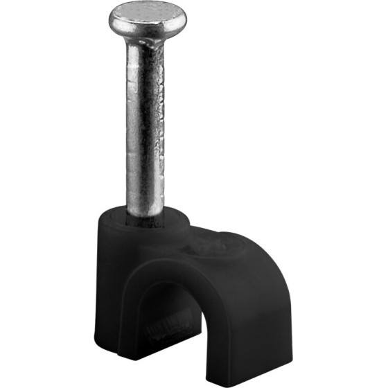 Goobay Cable Clip 4 mm, Black - (64677)