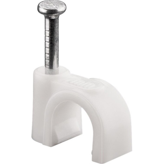 Goobay Cable Clip 7 mm, White - (17079)