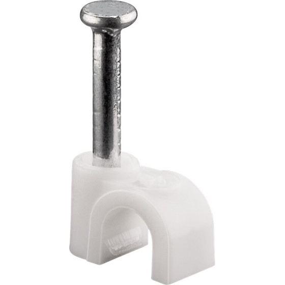 Goobay Cable Clip 4 mm, White - (17076)