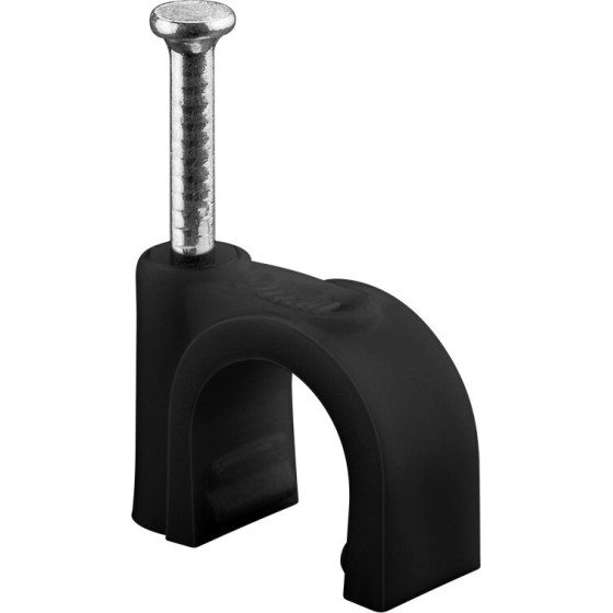 Goobay Cable Clip 9 mm, Black - (64682)