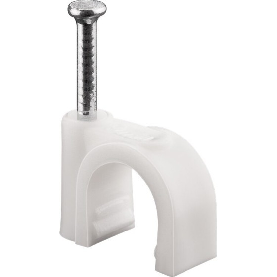 Goobay Cable Clip 9 mm, White - (17081)