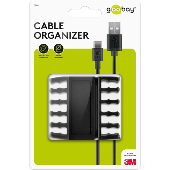 Goobay Cable Management 5 Slots, Black - (70433)