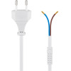 Goobay Cable With Euro Plug For Assembly, 1.5 m, White, (2*0.75 mm�) - (50503)