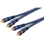Goobay Car Hi-Fi Stereo Rca Connector Cable, Double Shielded - (50175)