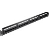 Goobay Cat 5e 19-Inch (48.3 cm) Patch Panel, 24 Port (1 U) - (93865)