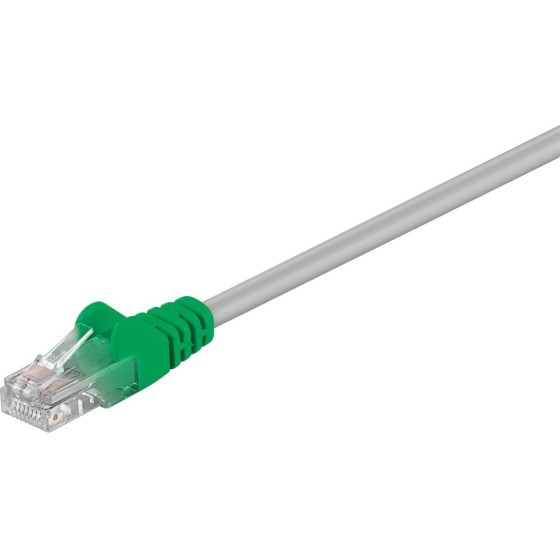 Goobay Cat 5e Crossover Patch Cable, U/UTP, grey-Green - (68866)