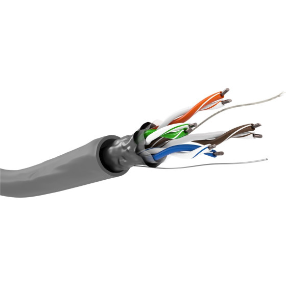Goobay Cat 5e Network Cable, F/UTP, Grey - (68708)