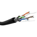 Goobay Cat 5e Outdoor Network Cable, F/UTP, Black - (57294)
