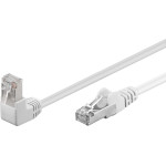 Goobay Cat 5e Patch Cable 1x 90� Angled, F/UTP, White - (94179)