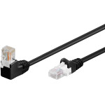 Goobay Cat 5e Patch Cable 1x 90� Angled, U/UTP, Black - (94170)
