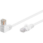 Goobay Cat 5e Patch Cable 1x 90� Angled, U/UTP, White - (94162)