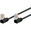 Goobay Cat 5e Patch Cable 2x 90� Angled, U/UTP, Black - (96089)