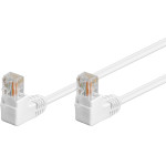 Goobay CAT 5e Patch Cable 2x 90� Angled, U/UTP, white 3 m - (96072)