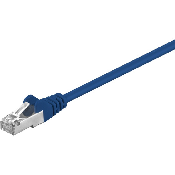 Goobay CAT 5e Patch Cable, F/UTP, blue 5 m - (50161)