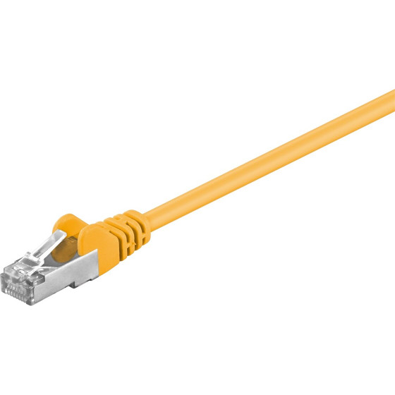 Goobay Cat 5e Patch Cable, F/UTP, Yellow - (50165)