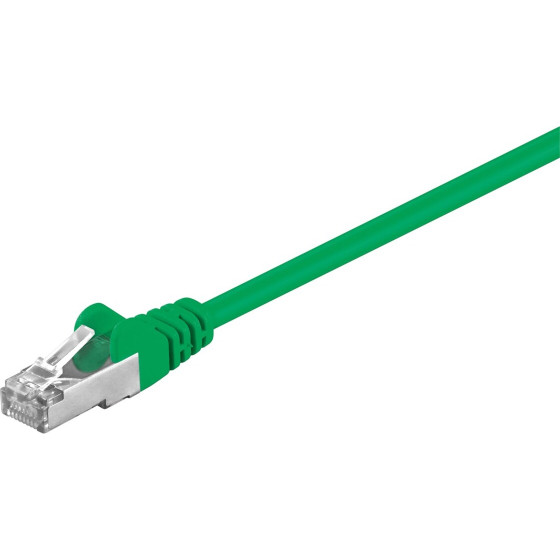 Goobay Cat 5e Patch Cable, SF/UTP, Green - (68045)