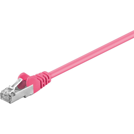 Goobay Cat 5e Patch Cable, SF/UTP, Magenta - (93411)