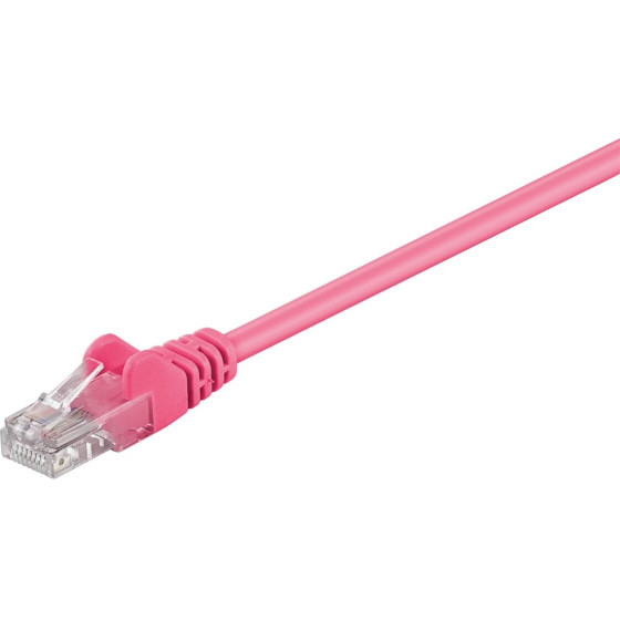 Goobay Cat 5e Patch Cable, U/UTP, Magenta - (95214)