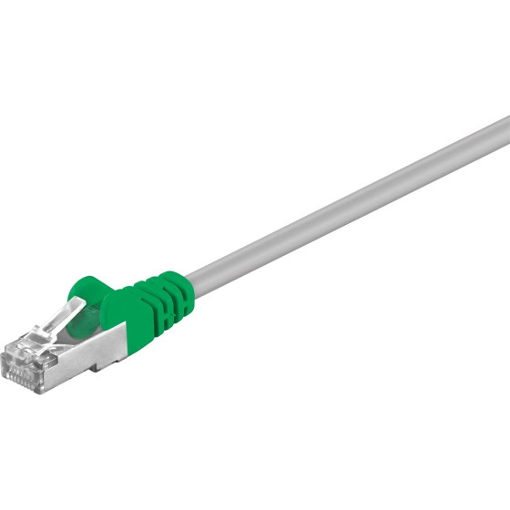 Goobay Cat 5e, F/Utp Crossover Cable, grey, Green - (50189)