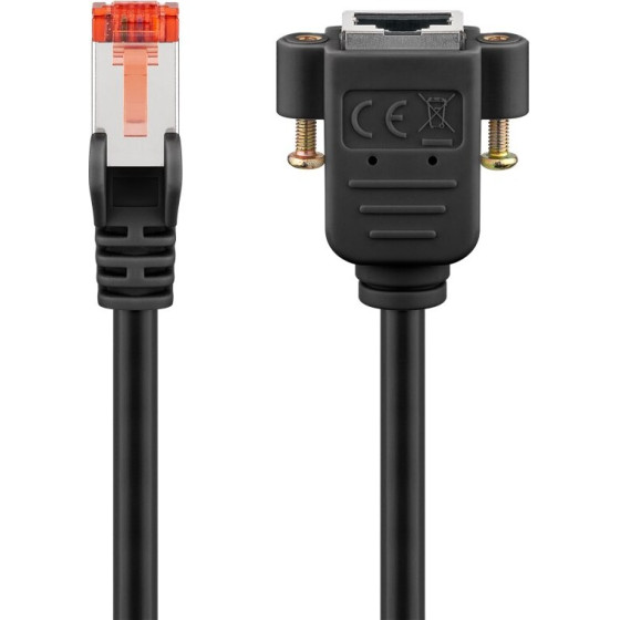 Goobay Cat 6 Extension Cable, S/Ftp (PiMF), Black - (65640)