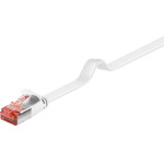 Goobay CAT 6 Flat Patch Cable, U/FTP, white 0.5 m - (94914)
