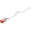 Goobay Cat 6 Flat Patch Cable, U/FTP, White - (94919)