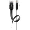 Goobay Cat 6 Flat Patch Cable, U/UTP, Black - (95386)
