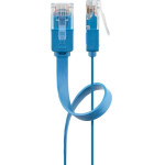 Goobay Cat 6 Flat Patch Cable, U/UTP, Blue - (96419)
