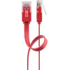 Goobay Cat 6 Flat Patch Cable, U/UTP, Red - (96400)