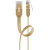 Goobay Cat 6 Flat Patch Cable, U/UTP, Light Brown - (95886)