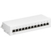 Goobay Cat 6 Mini/Desktop Patch Panel, 12 Port - (62070)