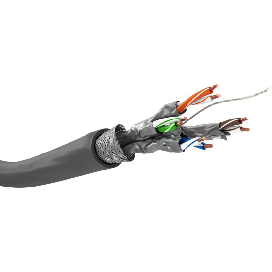 Goobay Cat 6 Network Cable, S/Ftp (PiMF), Grey - (50977)