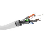 Goobay Cat 6 Network cable, S/Ftp (PiMF), White - (94217)