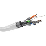 Goobay Cat 6 Network cable, S/Ftp (PiMF), White - (94223)